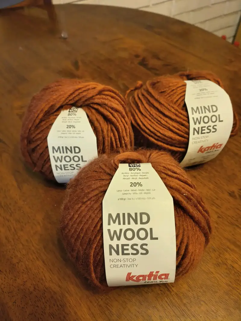 3 Ovillos de Lana acrílica Katia Mind Woolness - 1