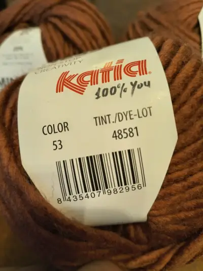 3 Ovillos de Lana acrílica Katia Mind Woolness - miniatura 2