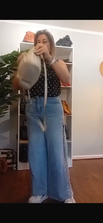 Bolso de cuero marrón para mujer - miniatura 3