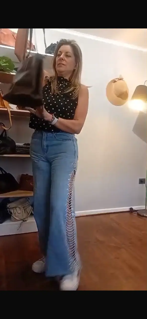 Bolso de cuero marrón para mujer - 4
