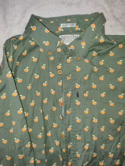 Camisa Verde Duluth Trading estampado cocktail - miniatura 1