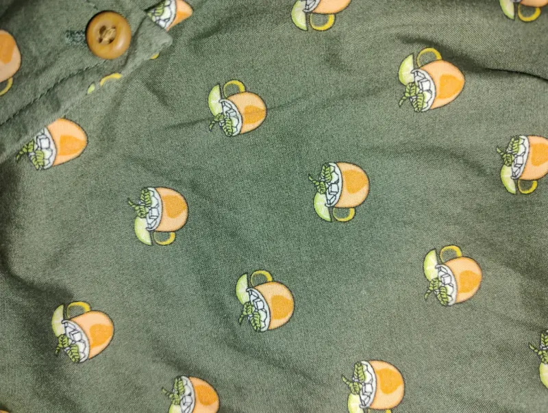 Camisa Verde Duluth Trading estampado cocktail - 5