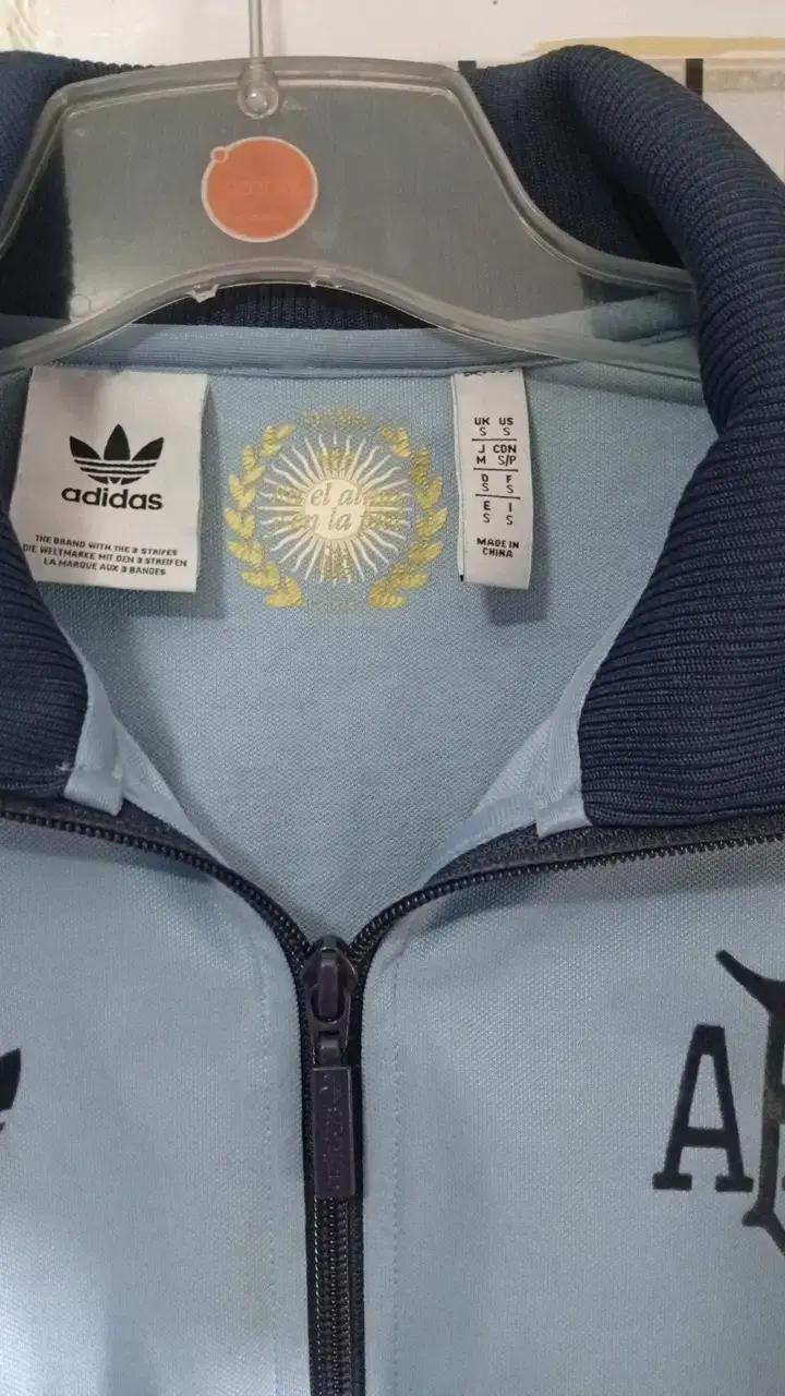 Chaqueta deportiva Adidas AFA celeste - 2