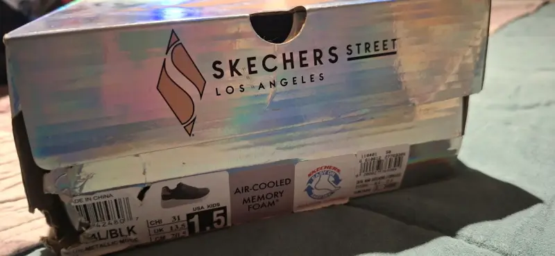 Zapatillas Skechers Street para niñas negras - 1