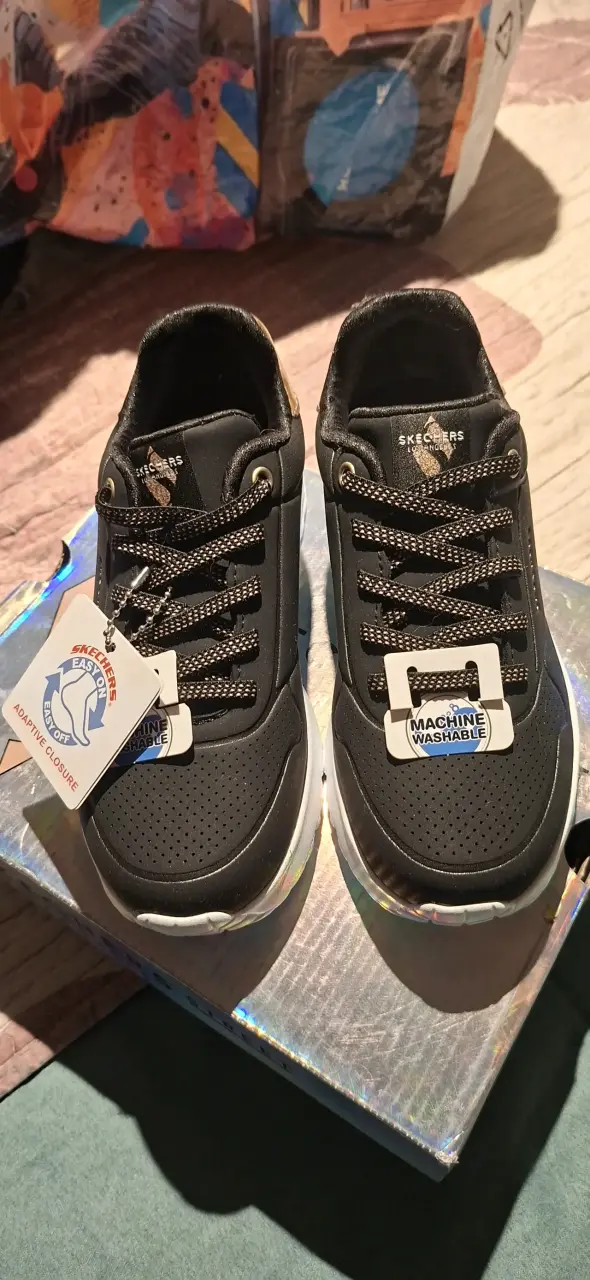 Zapatillas Skechers Street para niñas negras - 3