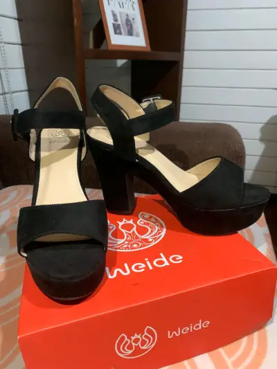 Sandalias de Tacón Alto Negras Weide - miniatura 1