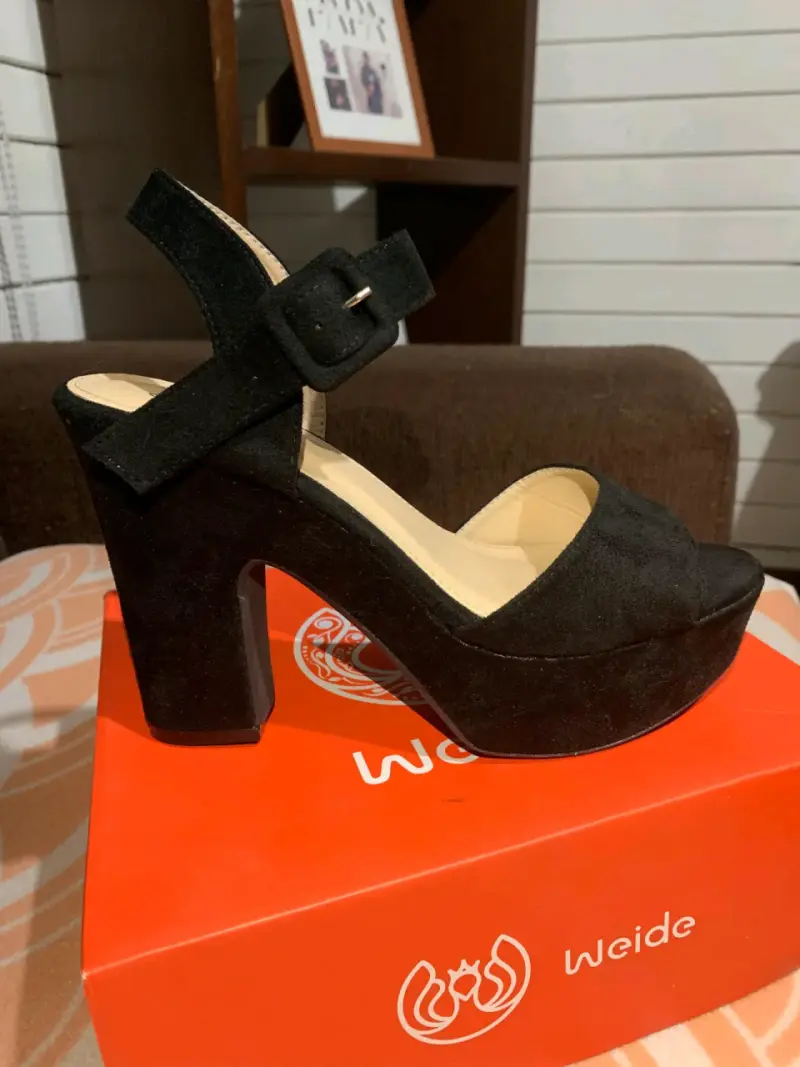 Sandalias de Tacón Alto Negras Weide - 2