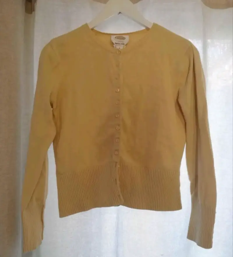 Cardigan amarillo para mujer - 3