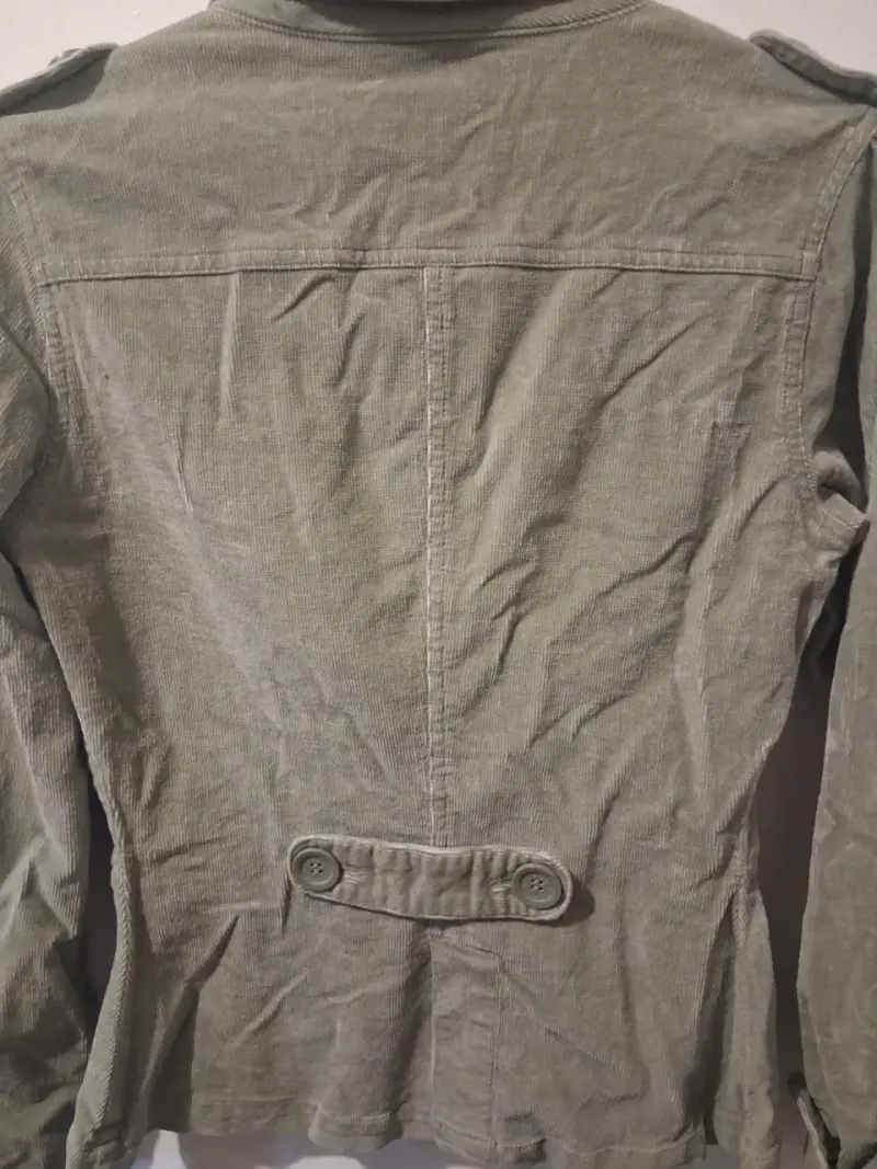 Chaqueta de cotele verde oliva Plugg talla S - 5