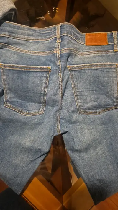 Jeans azul Zara para mujer talla 38 - miniatura 4