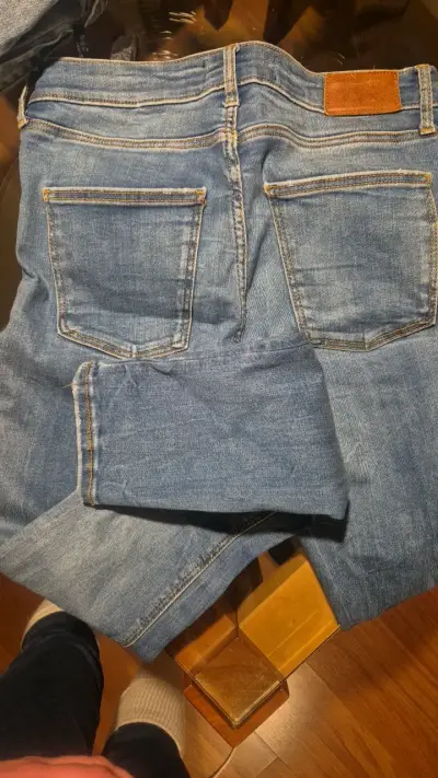 Jeans azul Zara para mujer talla 38 - miniatura 5