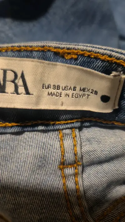 Jeans azul Zara para mujer talla 38 - miniatura 6