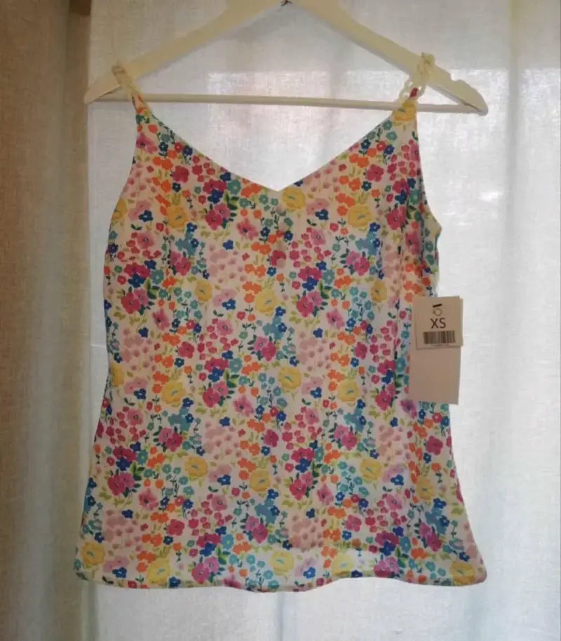 Blusa de tirantes estampada floral para mujer - 3