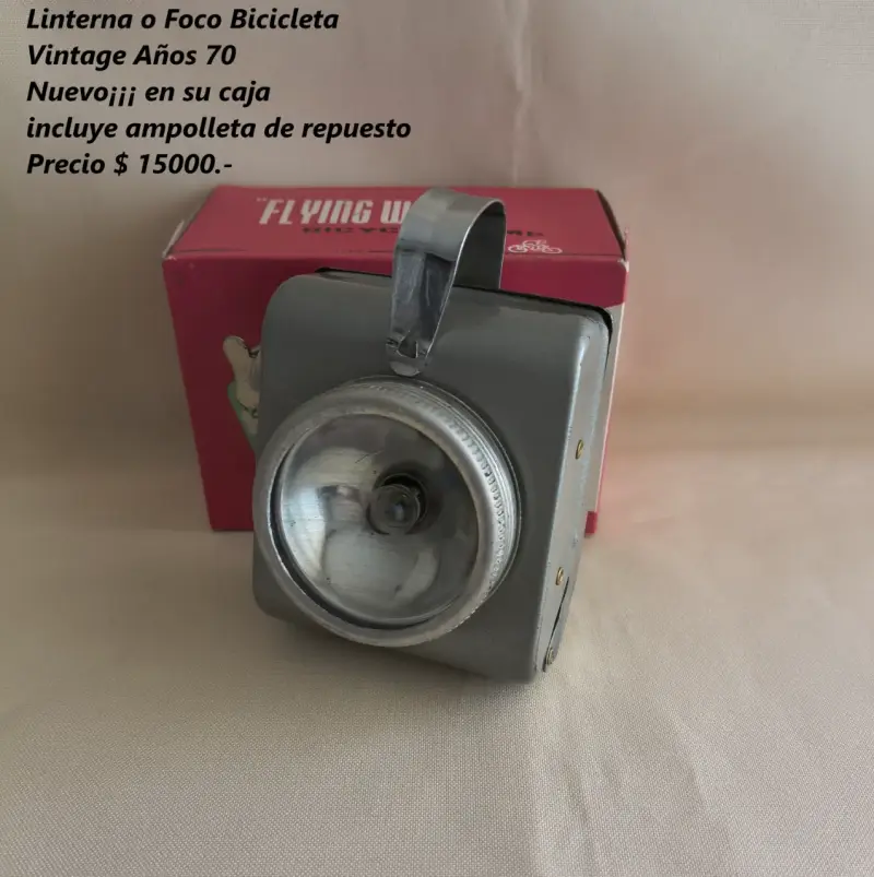 Linterna o Foco Vintage para Bicicleta Años 70 - 1