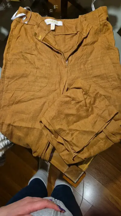 Pantalones Studio F color marrón para mujer - miniatura 1