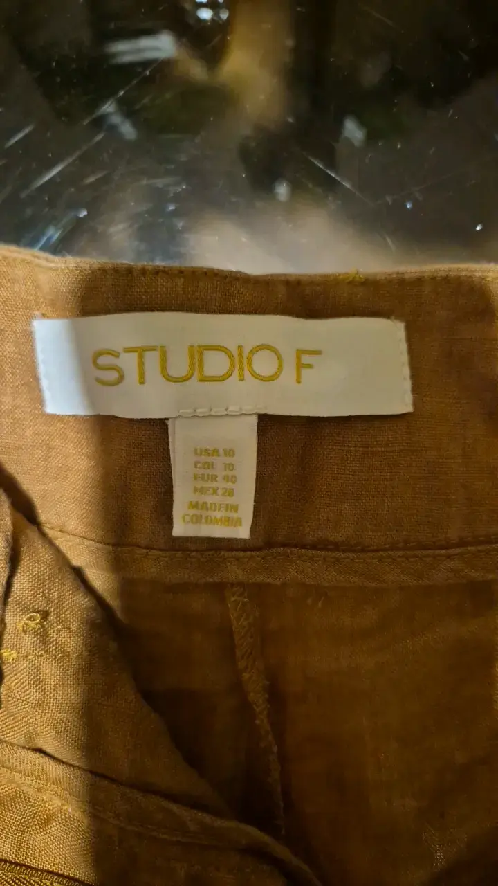 Pantalones Studio F color marrón para mujer - 2