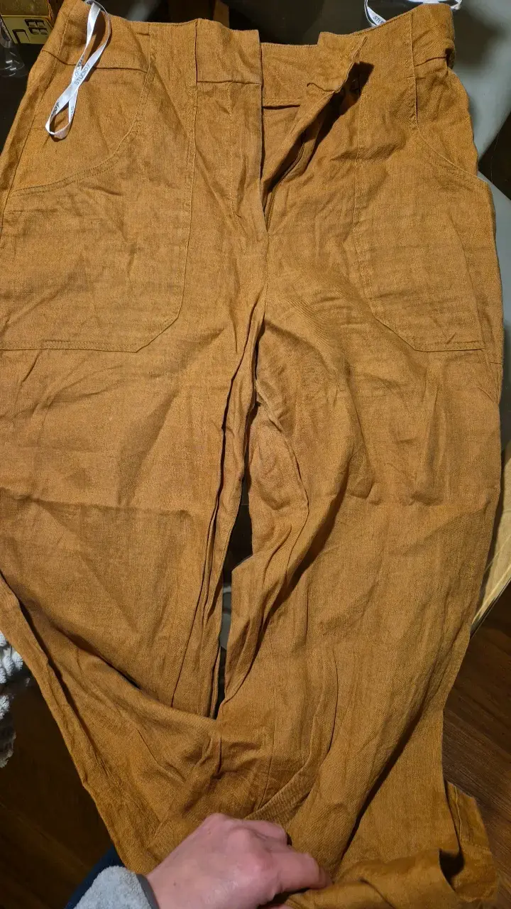 Pantalones Studio F color marrón para mujer - 4