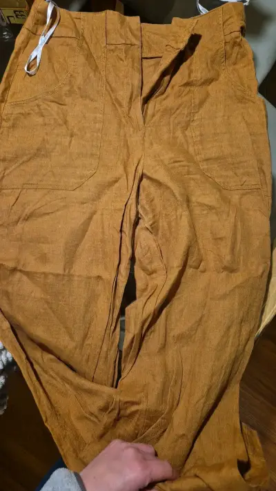 Pantalones Studio F color marrón para mujer - miniatura 4