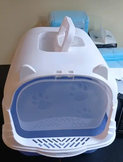 Caja de arena para gatos con tapa y filtro - miniatura 1