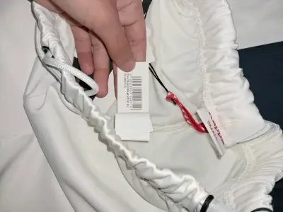 Pantalón deportivos blanco Kappa con logo - miniatura 4