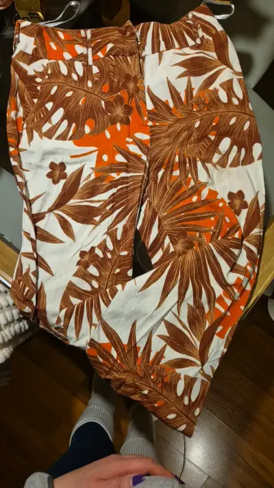 Pantalones estampados tropicales Studio F - miniatura 1