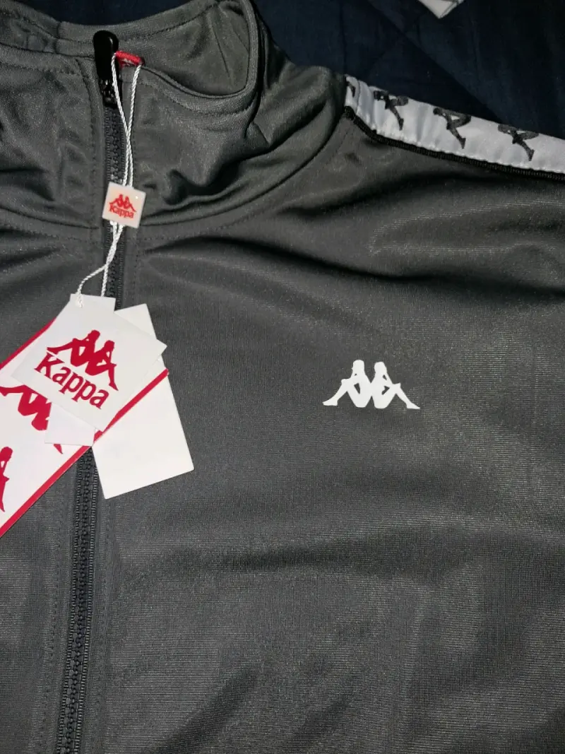 Chaqueta deportiva Kappa negra con logo - 2