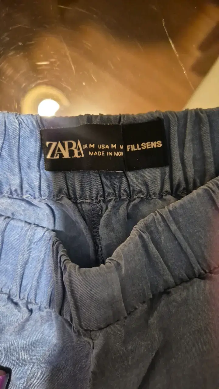 Shorts de mezclilla azul Zara para mujer - 2