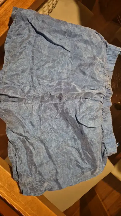 Shorts de mezclilla azul Zara para mujer - miniatura 3