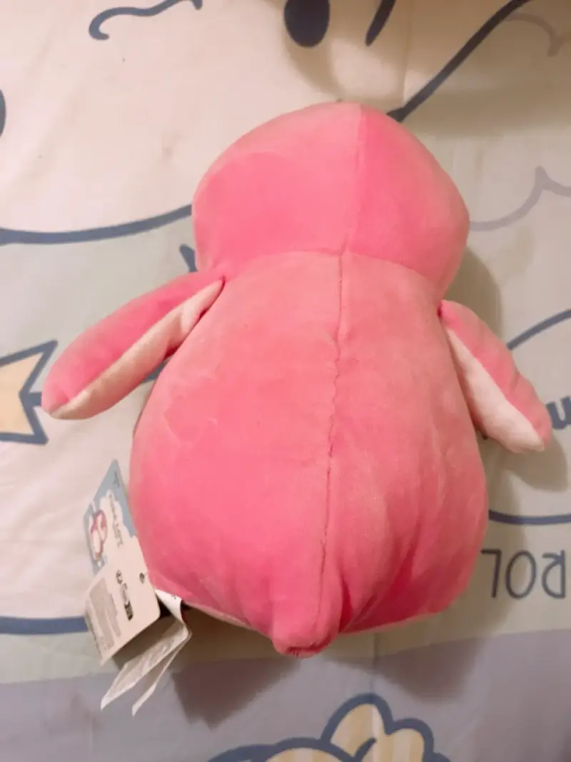 Peluche de pingüino rosado y blanco Miniso - 2