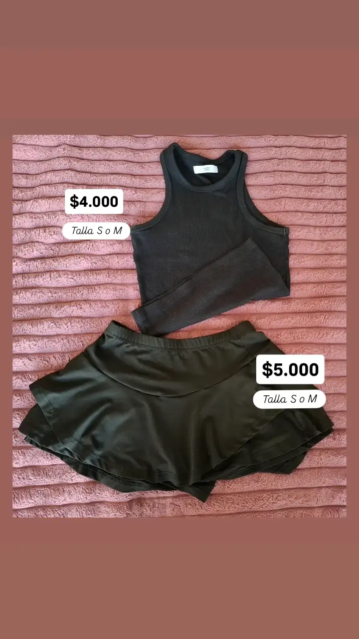 Conjunto de Top y Falda Negra - 3
