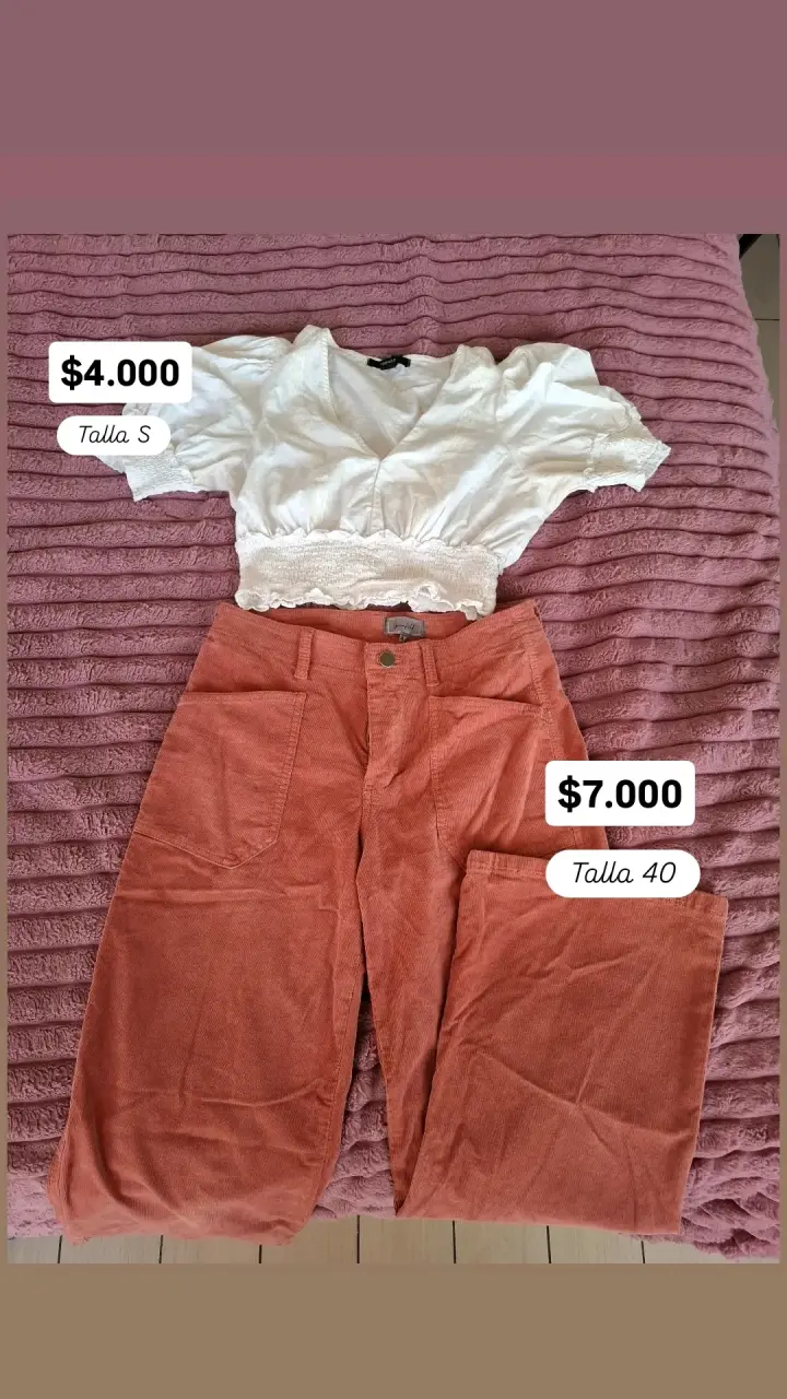 Conjunto de blusa blanca y pantalón - 2