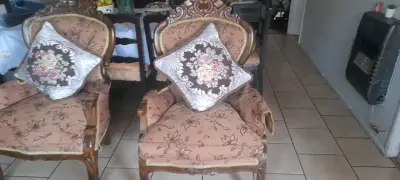 Juego de ling de 3 cuerpos y 2 sitiales semi nvo - miniatura 1