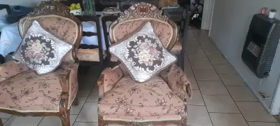 Juego de ling de 3 cuerpos y 2 sitiales semi nvo - miniatura 2