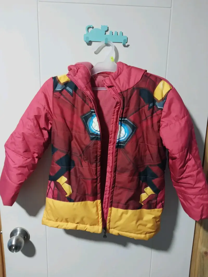 Chaqueta infantil de Iron Man acolchada