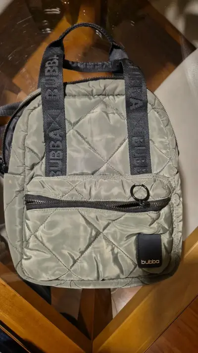 Mochila acolchada verde Bubba con tirantes - miniatura 1