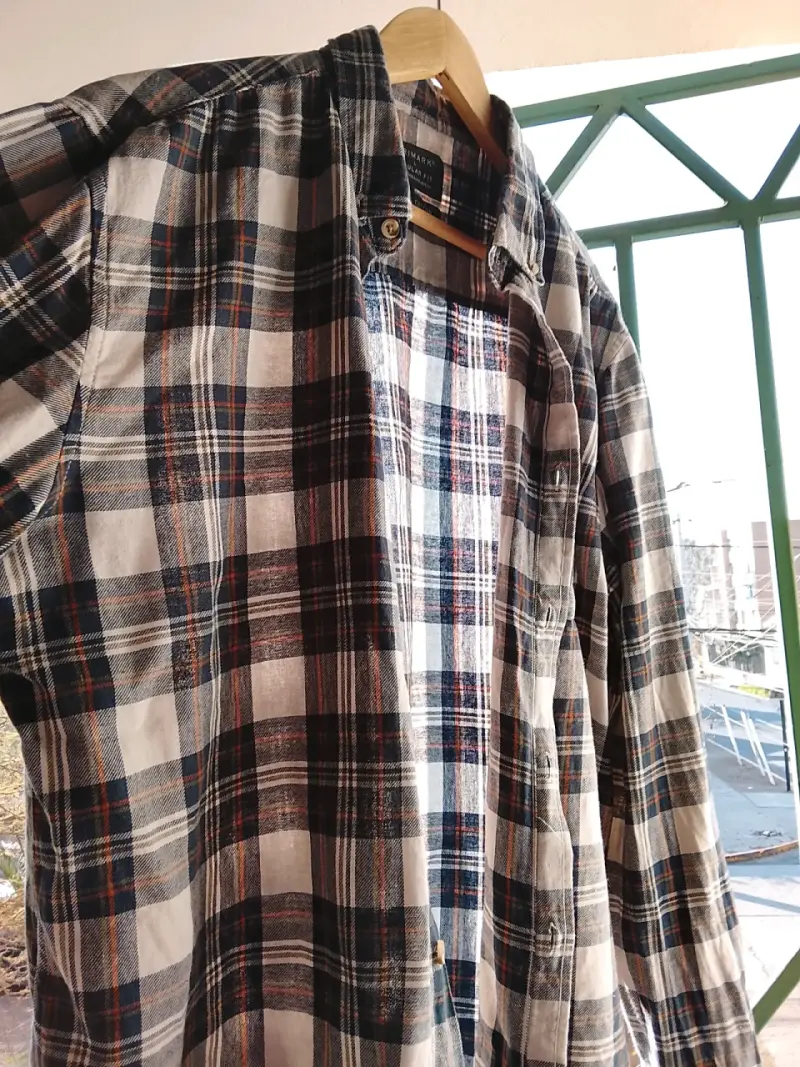 Camisa a cuadros Primark de algodón talla L - 3