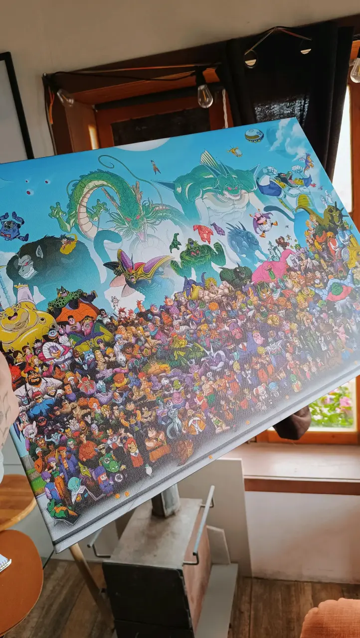 Cuadro decorativo Dragon Ball All personajes 70x50 - 1