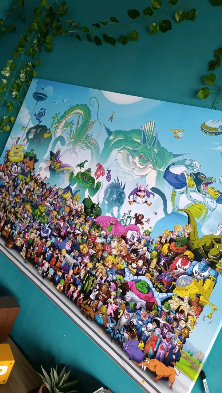 Cuadro decorativo Dragon Ball All personajes 70x50 - 2