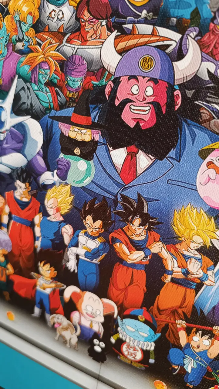 Cuadro decorativo Dragon Ball All personajes 70x50 - 3
