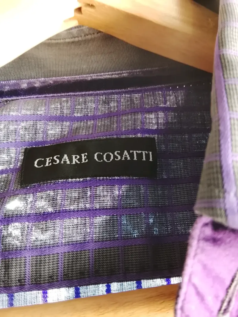 Camisa de hombre a cuadros Cesare Cosatti - 1