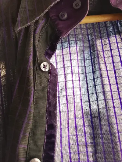 Camisa de hombre a cuadros Cesare Cosatti - miniatura 2