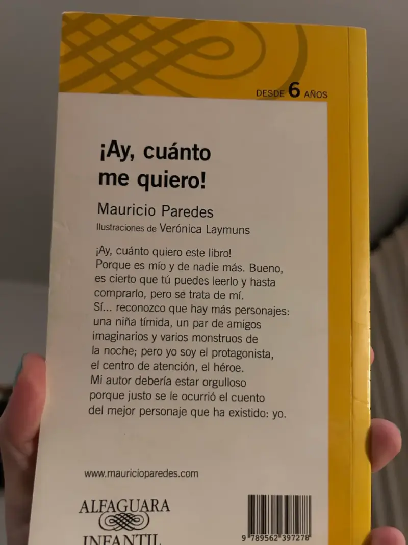 Libro infantil ¡Ay, cuánto me quiero! de Mauricio Paredes - 2