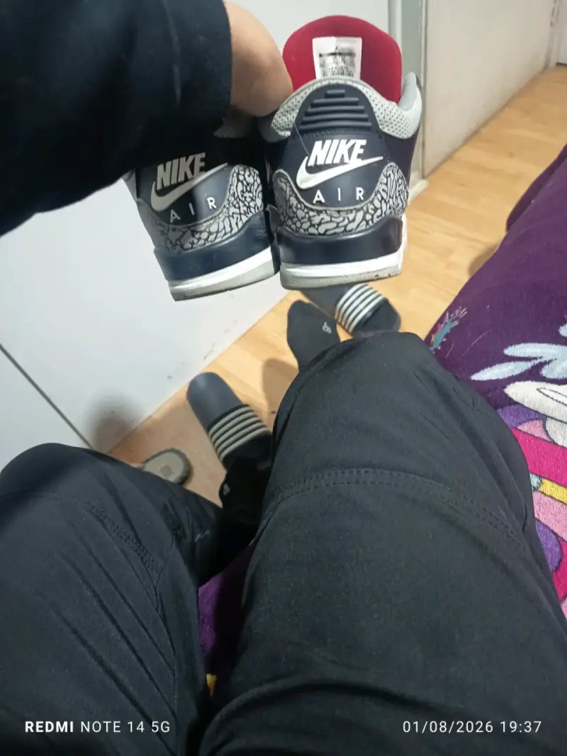 Zapatillas Nike Air Jordan Retro 3 Negras - 3