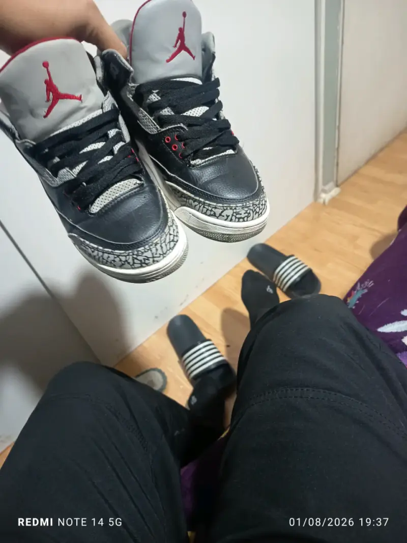 Zapatillas Nike Air Jordan Retro 3 Negras - 4
