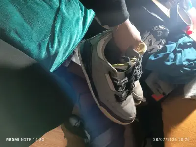 Zapatillas deportivas Air Jordan gris y verde - miniatura 5