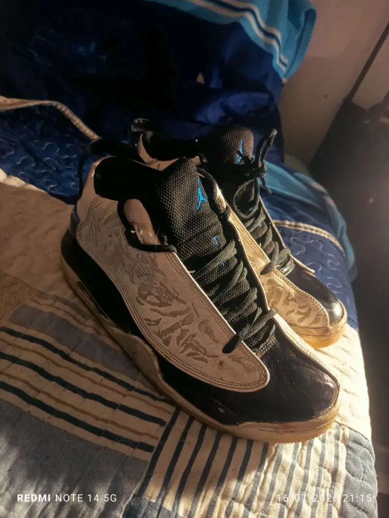 Zapatillas deportivas Air Jordan gris y verde - 3