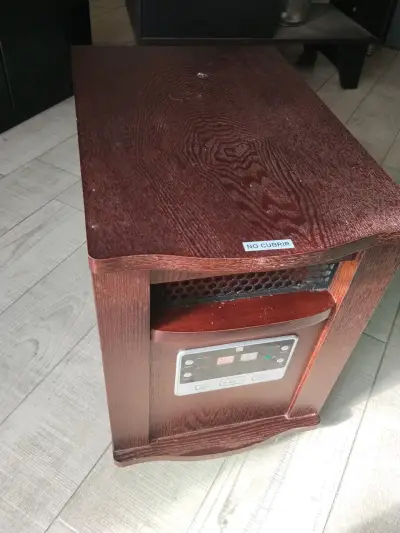 Calefactor eléctrico de madera con control digital - miniatura 2