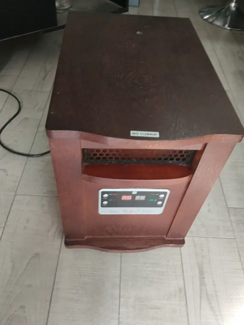 Calefactor eléctrico de madera con control digital - 3