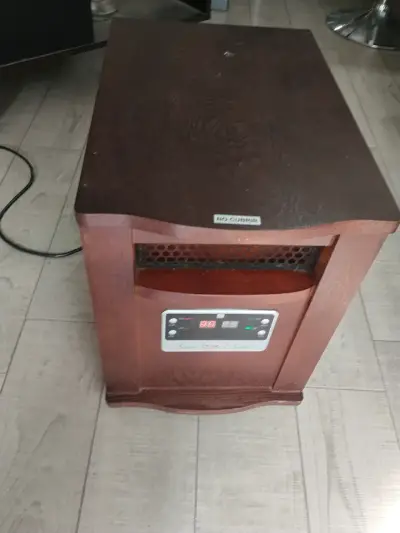 Calefactor eléctrico de madera con control digital - miniatura 3