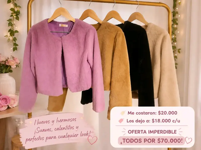 Chaquetas de peluche en varios colores